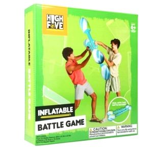 High Five inflatable battle game set w/ 2 jousting batons